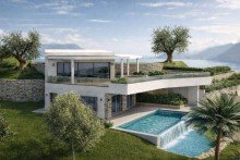 Moderne Villa mit Infinity-Pool und Seeblick Exklusive Villa mit Privat-Resort-Charakter in Bestlage am Gardasee