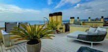 Blick von der Dachterrasse Verkauft: Traumhafte 3-Zi.-Penthouse-Whg. mit Dachterrasse in Toscolano-Maderno am Gardasee