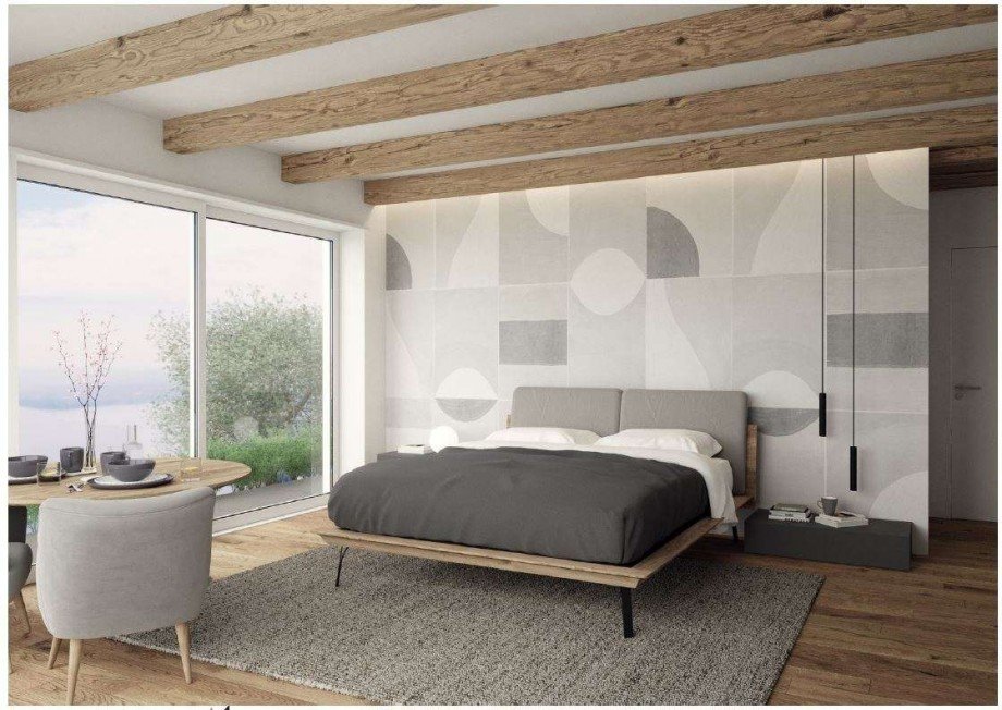 Visualisierung Schlafzimmer Villa Toscolano-Maderno