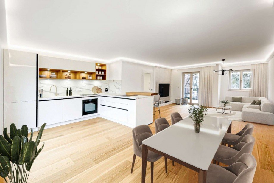 Wohnzimmer Dachgeschosswohnung M�nchen