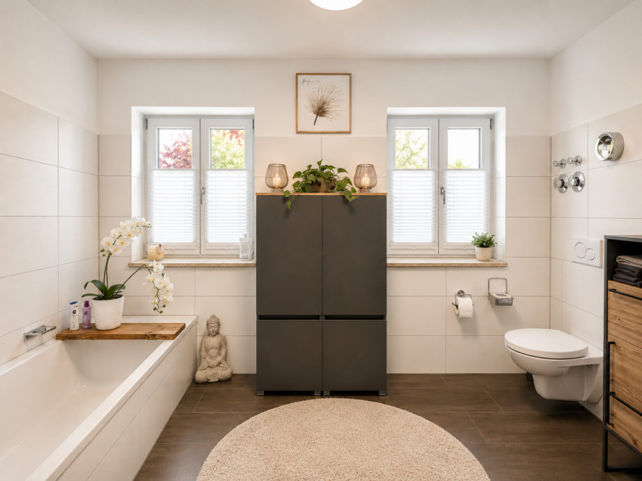 Badezimmer OG Zweifamilienhaus 83371 Traunreut