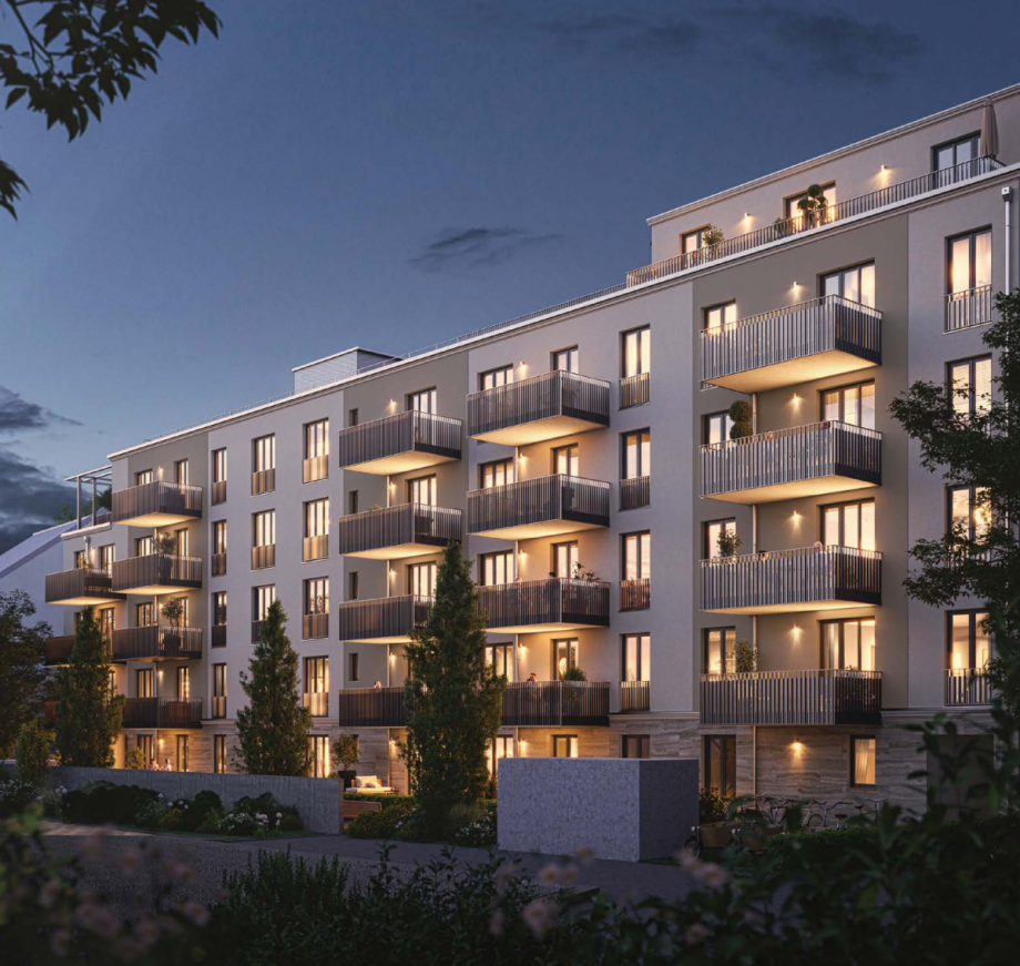 Harmonisches Wohngef�hl bei Nacht Etagenwohnung M�nchen