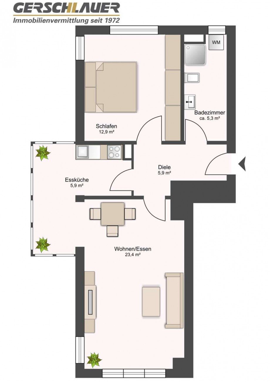 Grundriss Etagenwohnung M�nchen