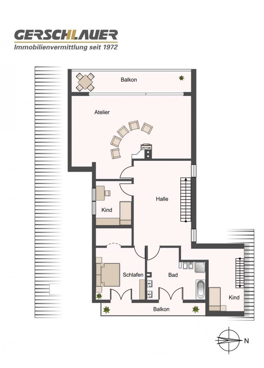 Grundriss Obergeschoss Einfamilienhaus Geretsried