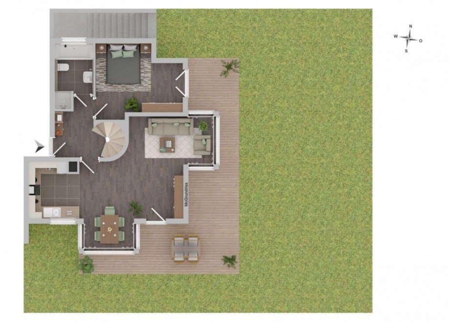 Grundriss EG Erdgeschosswohnung M�nchen