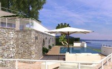 direkter Poolzugang VERKAUFT: Prestige-Appartement mit einzigartigem Seeblick am Westufer des Gardasees