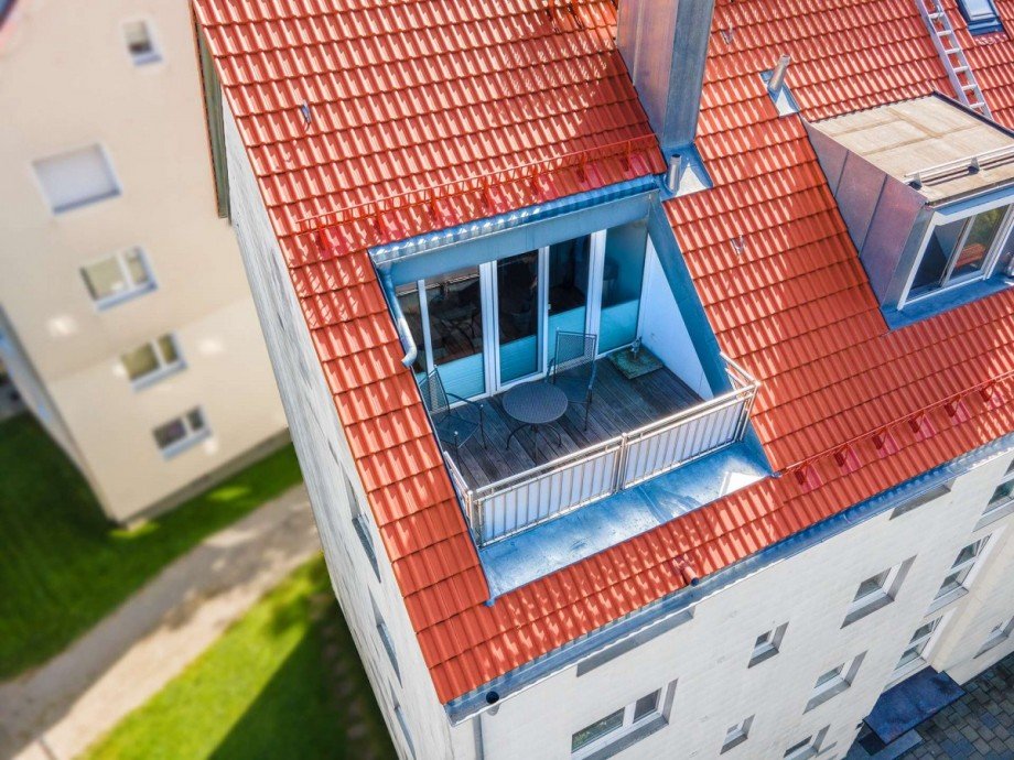 Dachterrasse von oben Terrassenwohnung M�nchen