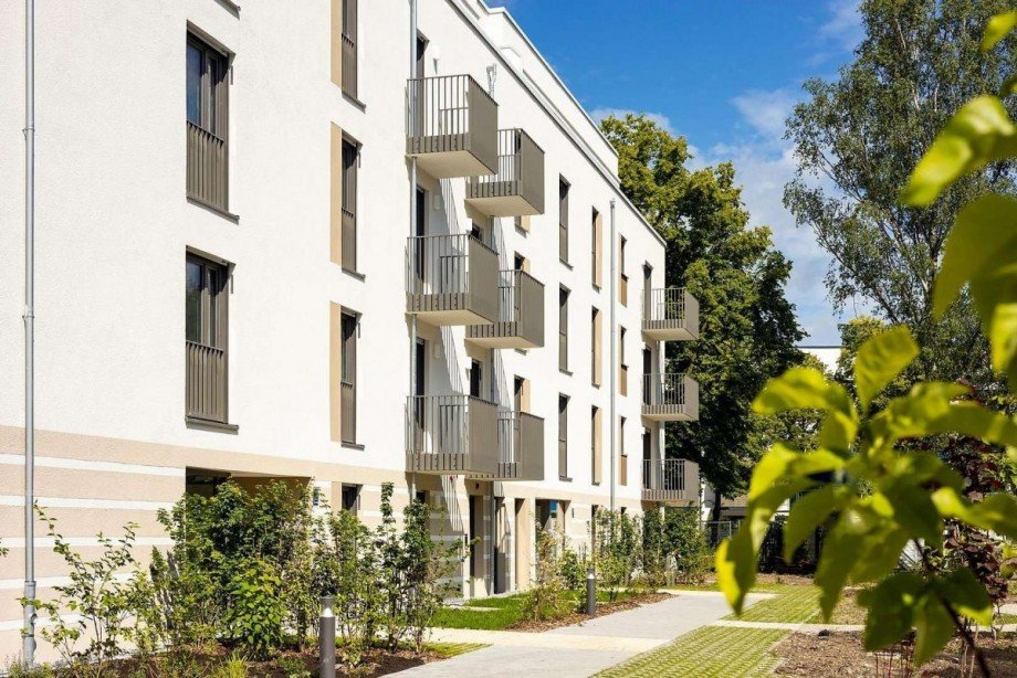 Seitliche Ansicht Etagenwohnung M�nchen