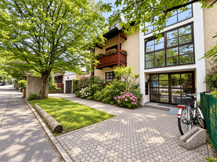 Hauseingang Dachgeschosswohnung M�nchen
