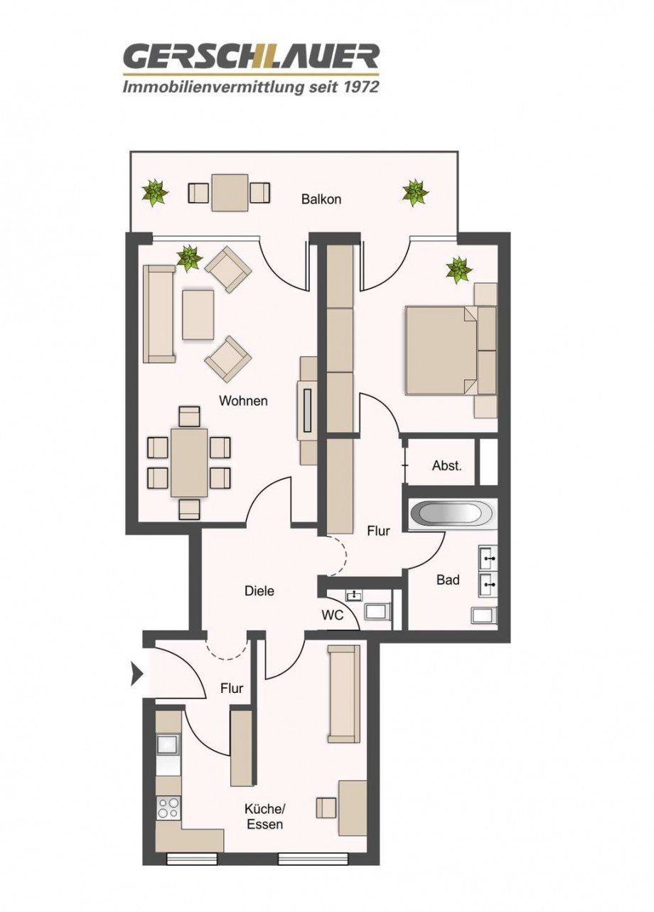 Grundriss Etagenwohnung M�nchen