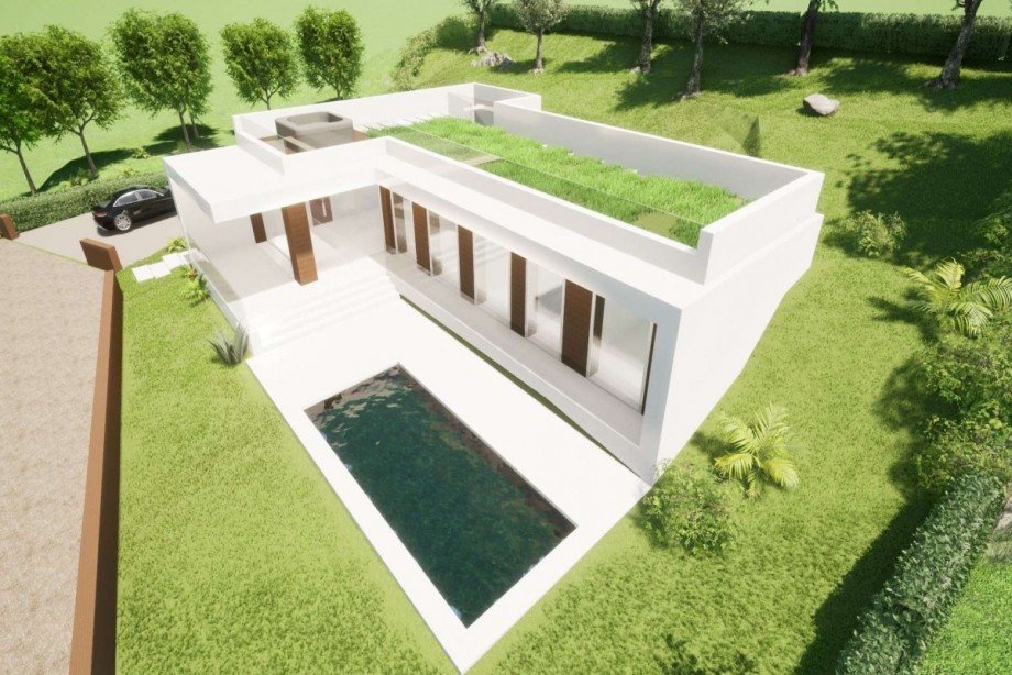 Rendering Neubau Einfamilienhaus Ro� Volciano
