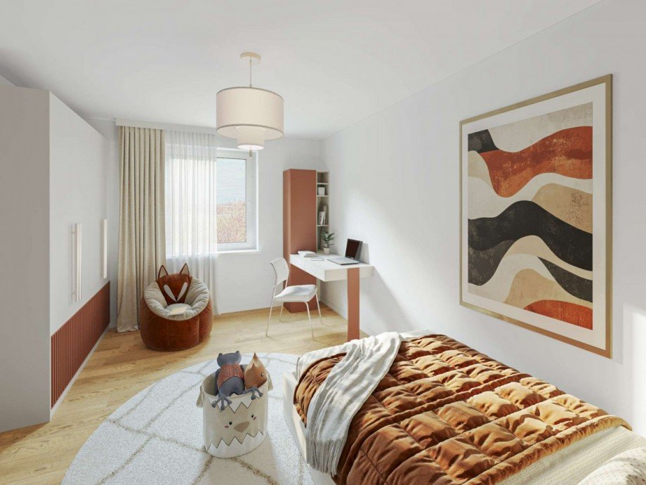 Kinderzimmer 2 Animation Einfamilienhaus M�nchen