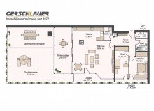 Grundriss Atemberaubende 3-Zimmer-Wohnung in Forstenried mit gro�er Dachterrasse