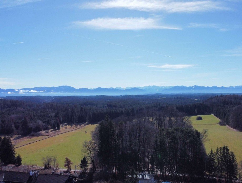 Luftbildaufnahme Zweifamilienhaus Tutzing