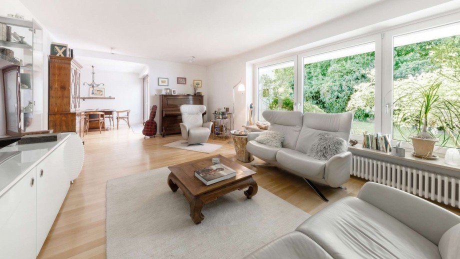 Wohnzimmer mit Essbereich Einfamilienhaus M�nchen