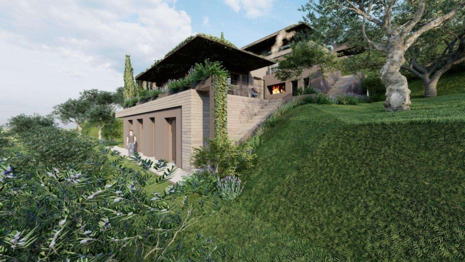 Frontale Ansicht Villa Toscolano-Maderno