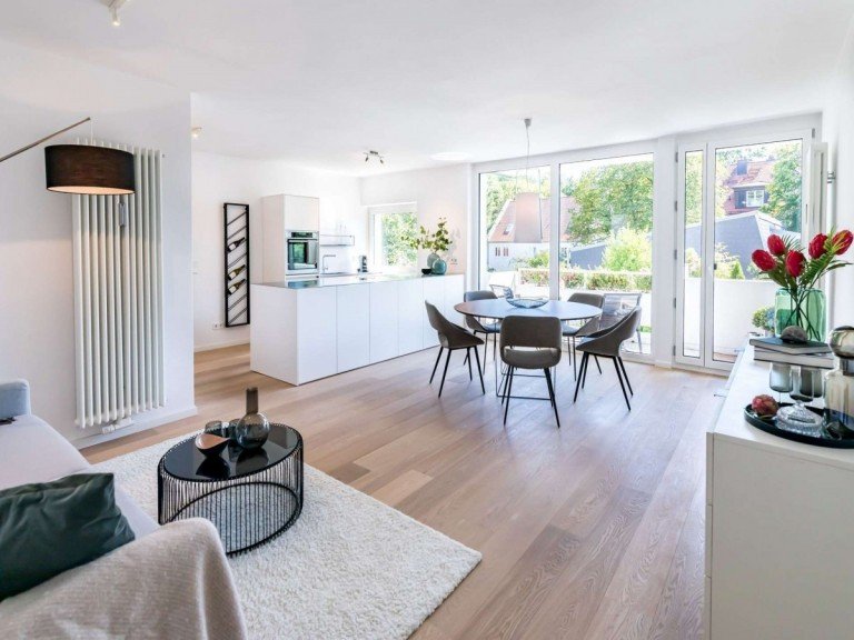 Wohnzimmer M�nchen - Deutschland - Bayern - Landkreis M�nchen - Stadt M�nchen - M�nchen S�d - Solln Etagenwohnung VERKAUFT: Kernsanierte 4-Zi-Whg. im charmanten Solln