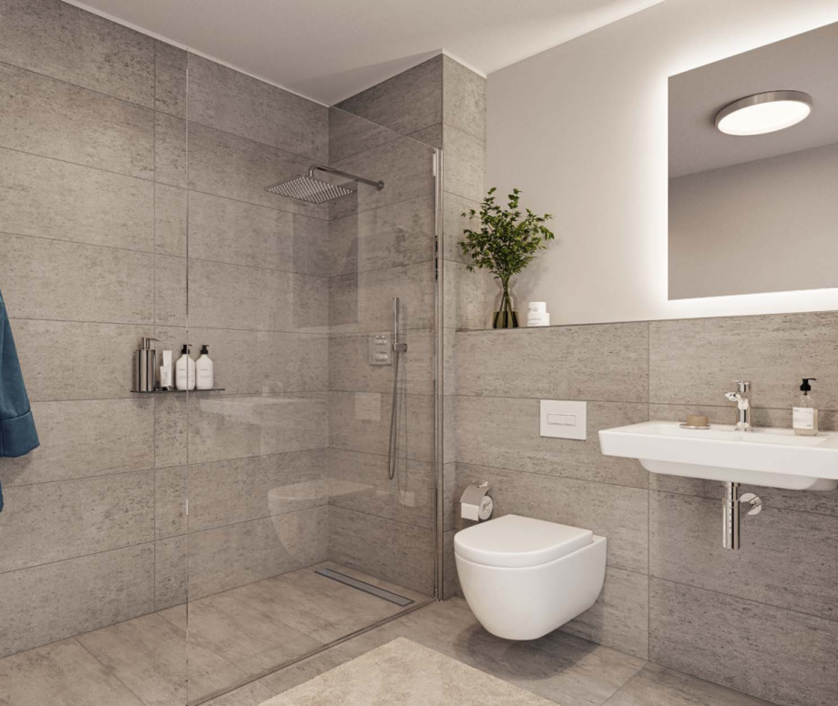 Modernes Badezimmer Etagenwohnung M�nchen