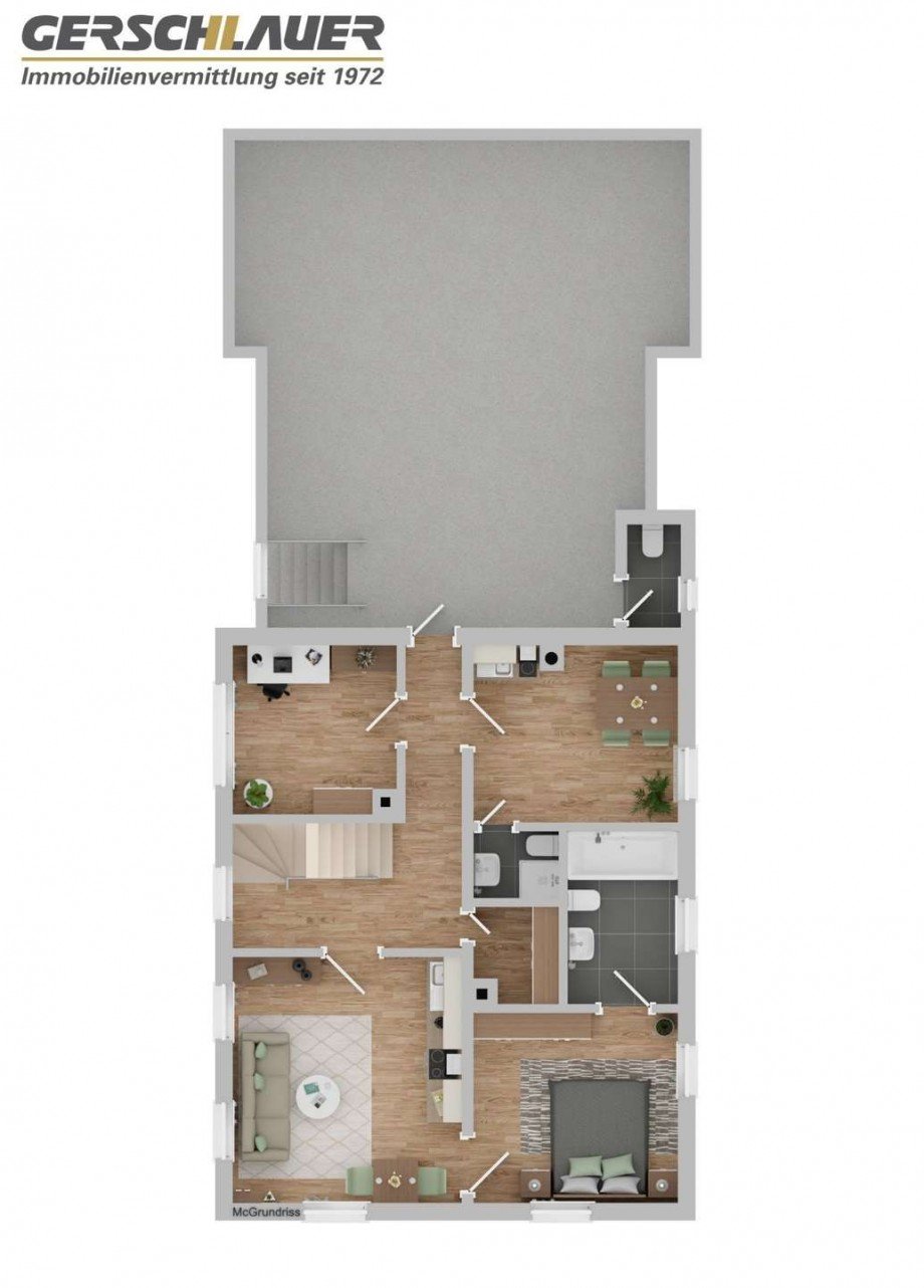 1.OG Darstellung dient lediglich der Veranschaulichung des Bestands Einfamilienhaus Miesbach
