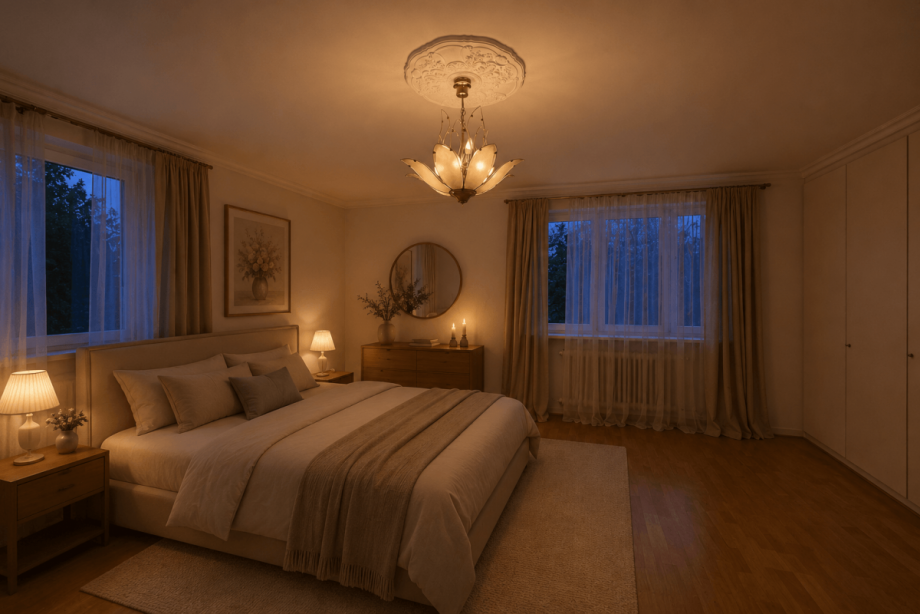 Visualisierung Schlafzimmer EG Einfamilienhaus M�nchen