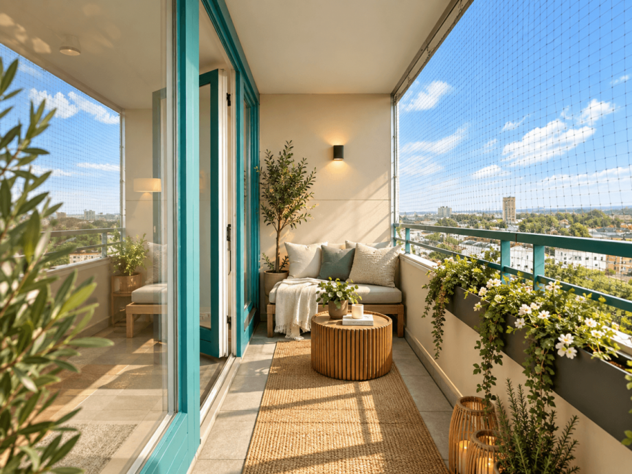 Sonniger Balkon - KI-generiert Etagenwohnung M�nchen