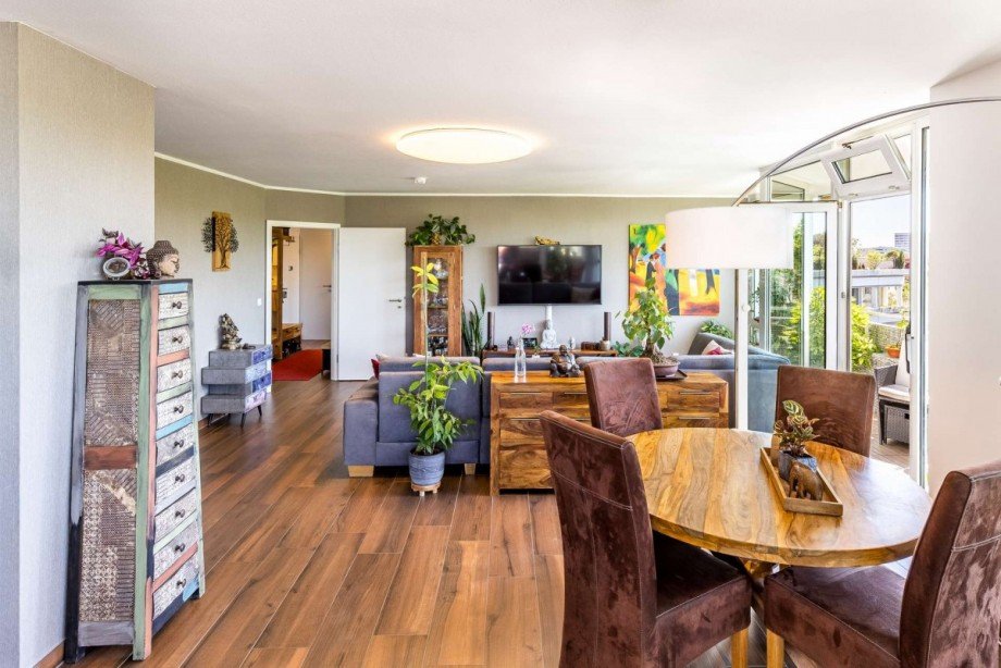 Wohnzimmer Dachgeschosswohnung M�nchen
