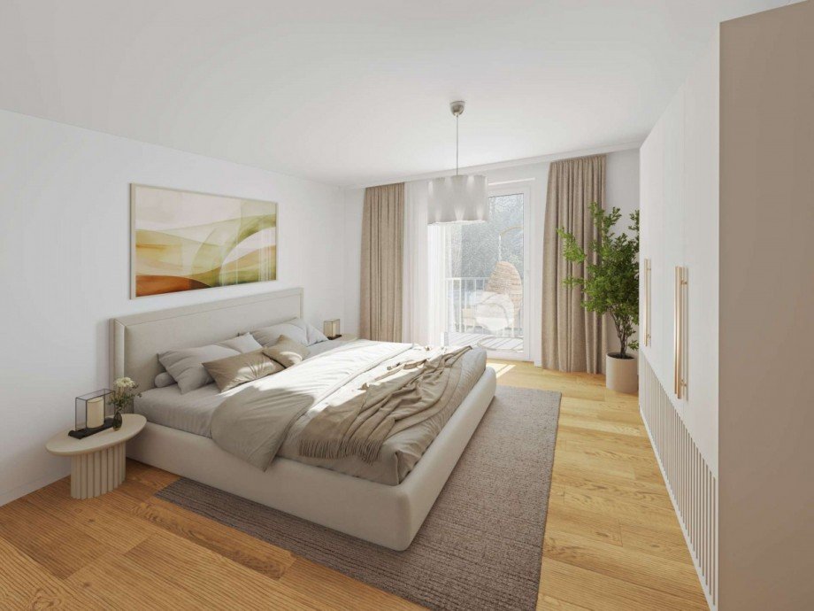 Schlafzimmer Animation Einfamilienhaus M�nchen