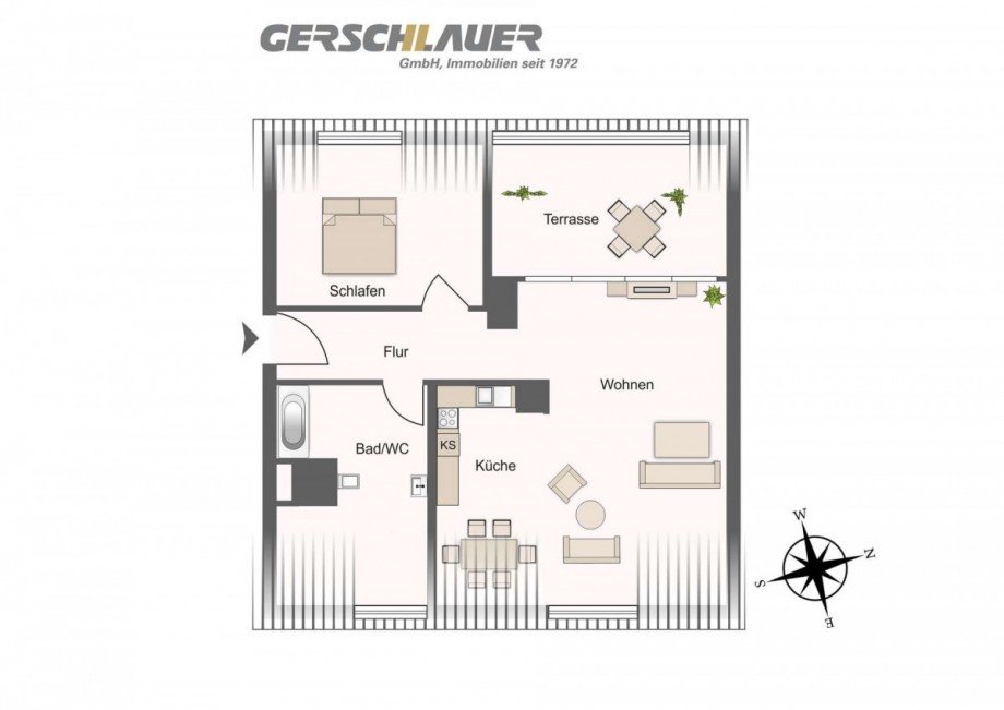 Grundriss Terrassenwohnung M�nchen