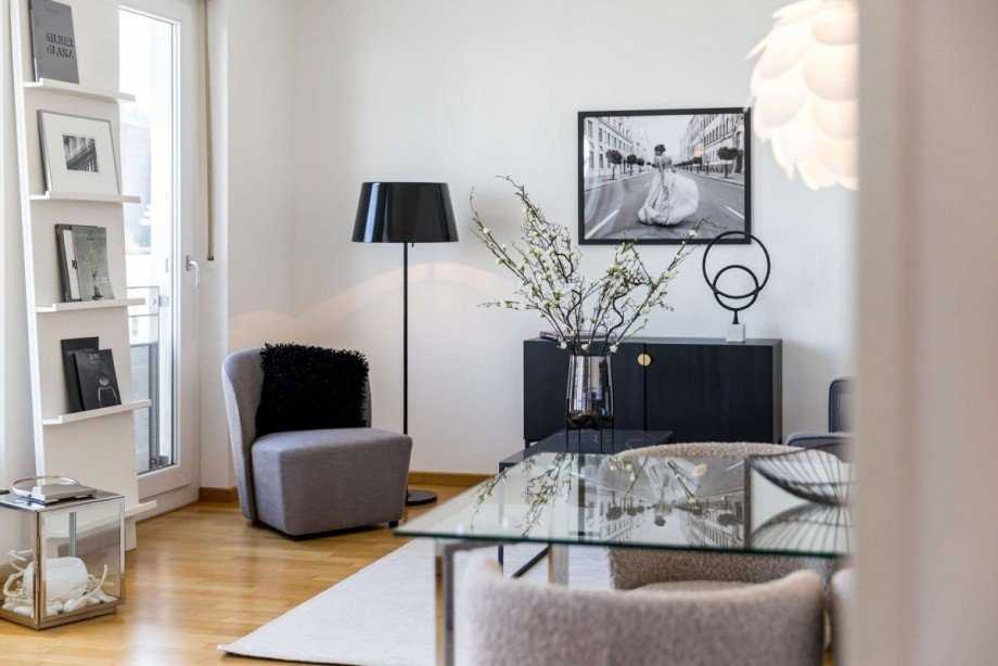 Wohnzimmer Penthousewohnung M�nchen