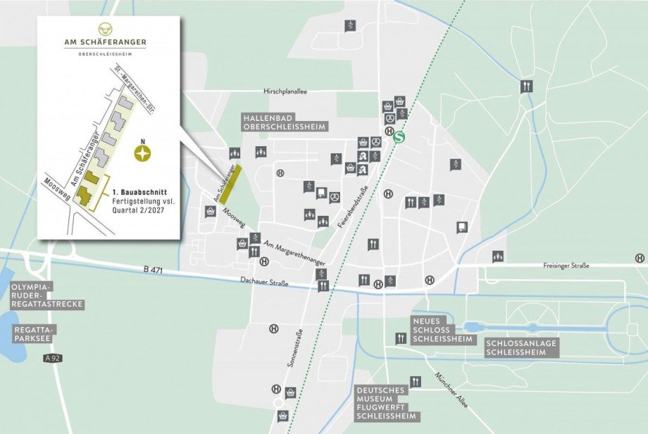 Oberschleissheim-�bersicht Etagenwohnung Oberschlei�heim