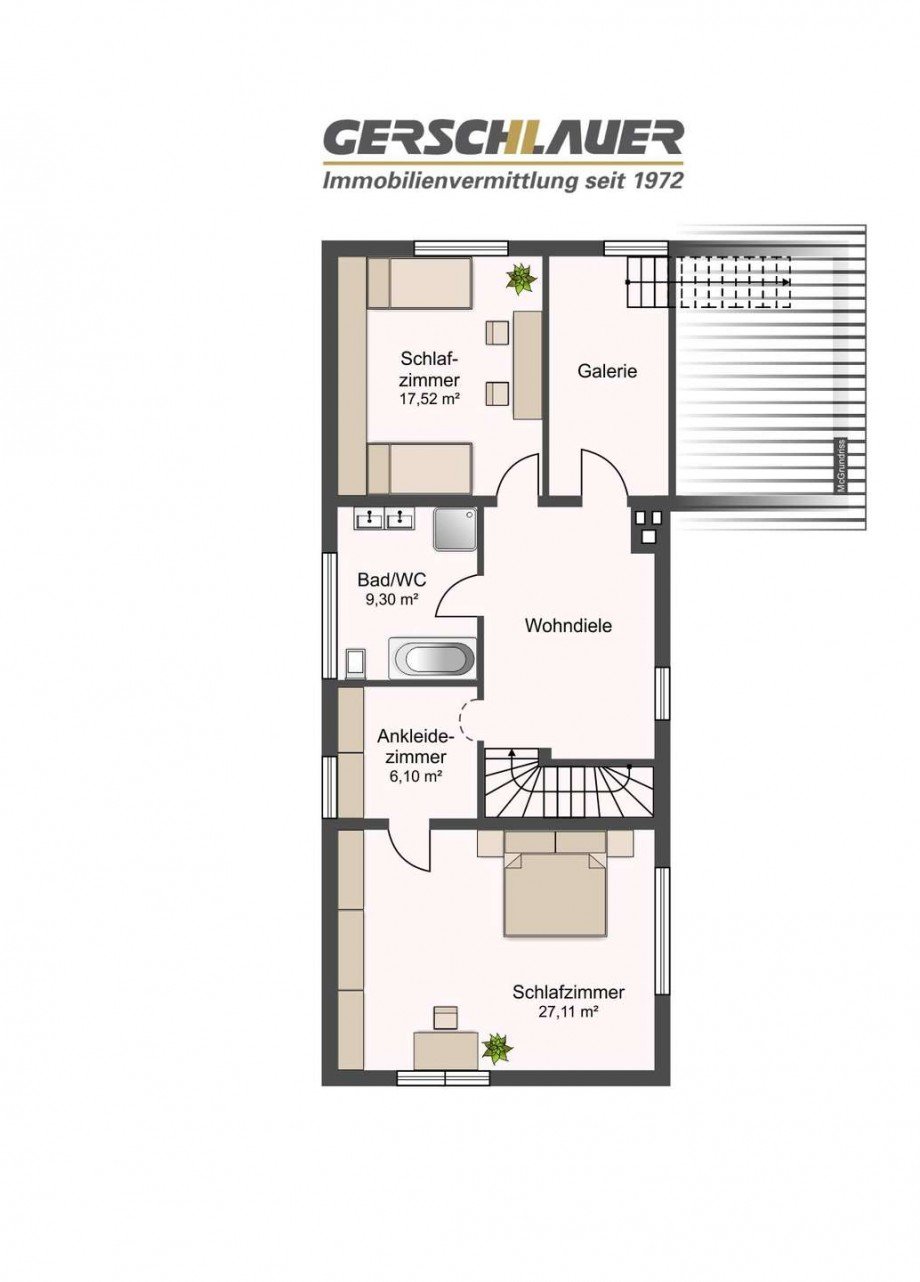 Grundriss DG Einfamilienhaus M�nchen