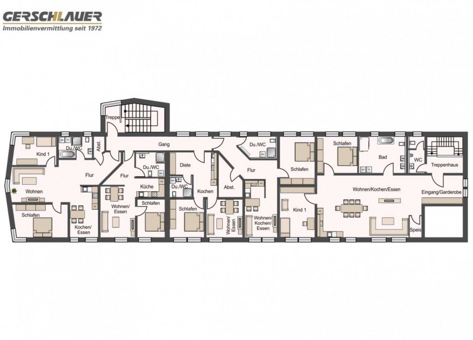 Grundrissplan 1. OG Wohn- / Gesch�ftshaus Vilshofen an der Donau