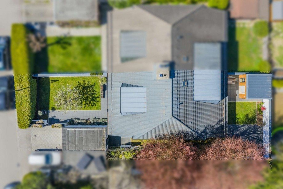 Luftbild gesamtes Anwesen Doppelhaush�lfte M�nchen