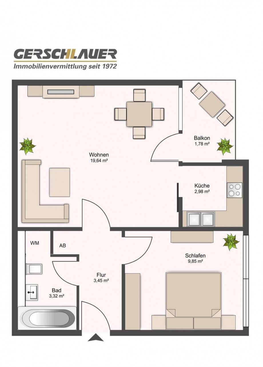 sch�ner Grundriss Etagenwohnung Garching