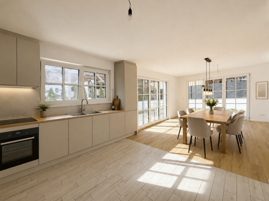 Homestaging K�che und Essbereich Einfamilienhaus Egling