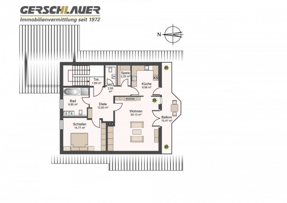 OG Grundriss Zweifamilienhaus Tutzing