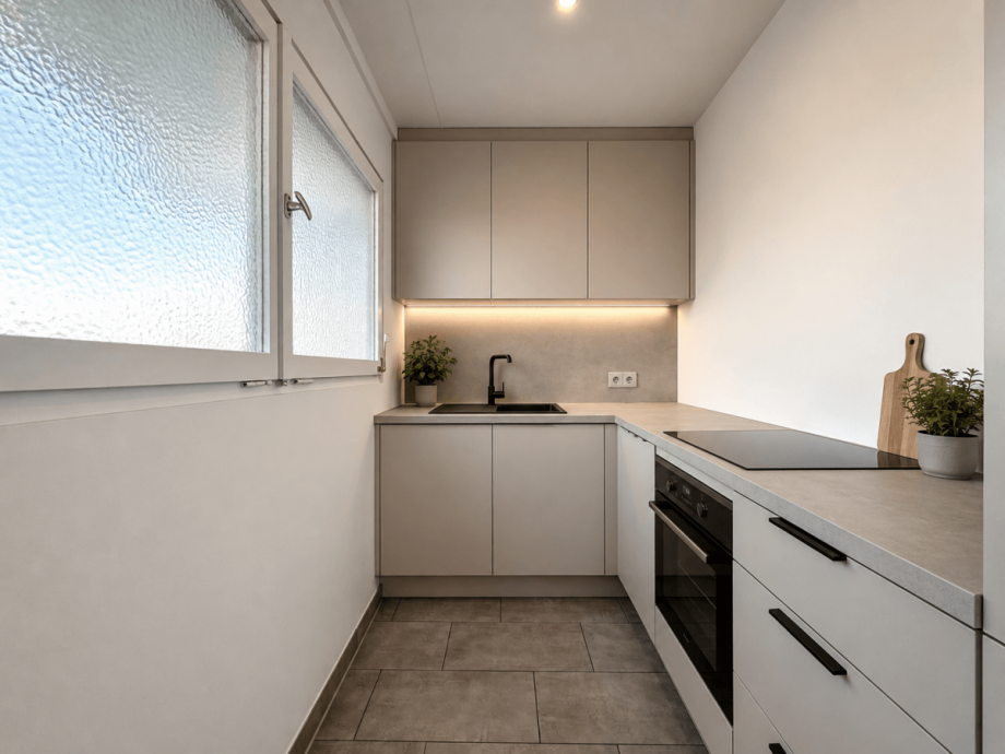 Beispiel Visualisierung K�che Etagenwohnung M�nchen