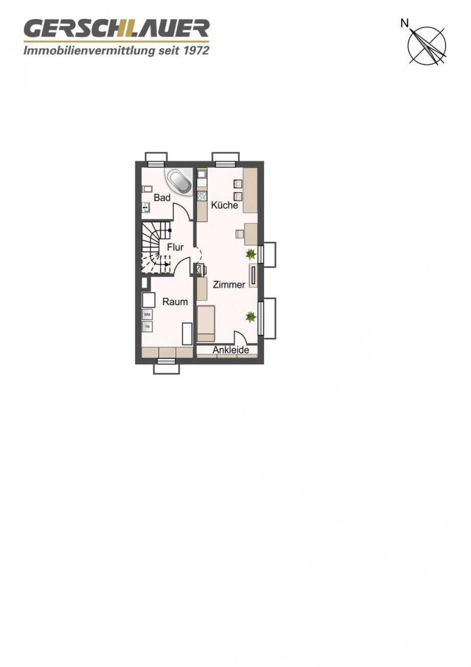 Grundriss KG Doppelhaush�lfte M�nchen