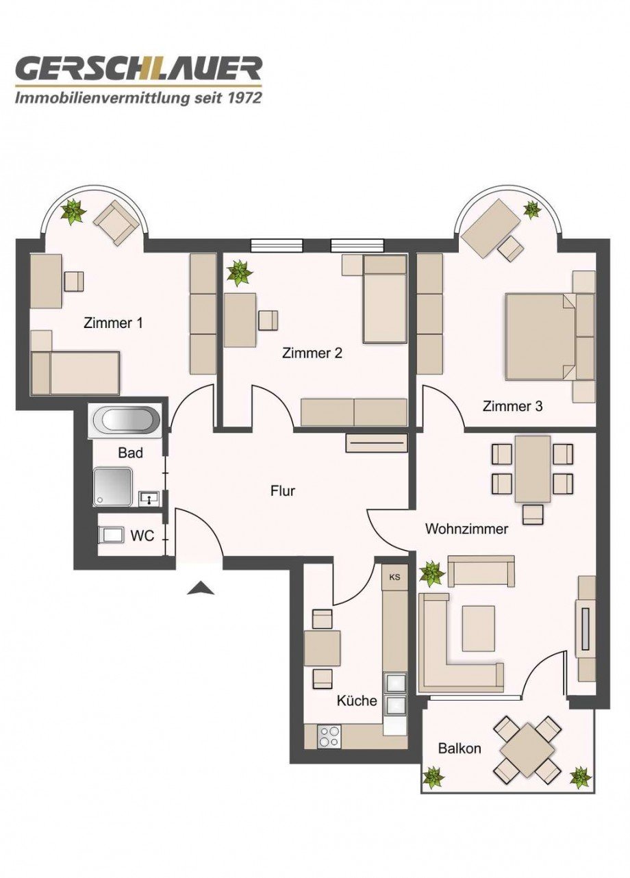 Grundriss Etagenwohnung M�nchen