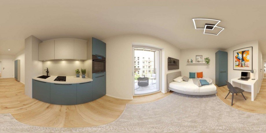 Wohnungsbeispiel Panoramabild Etagenwohnung F�rth