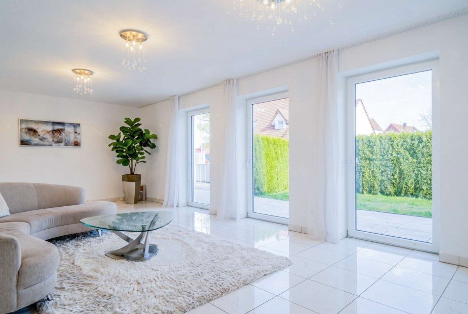 Wohnzimmer Visualisierung Einfamilienhaus Friedberg