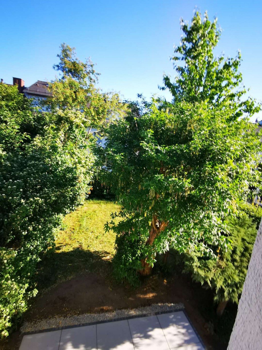 Blick auf den Garten Reihenendhaus M�nchen