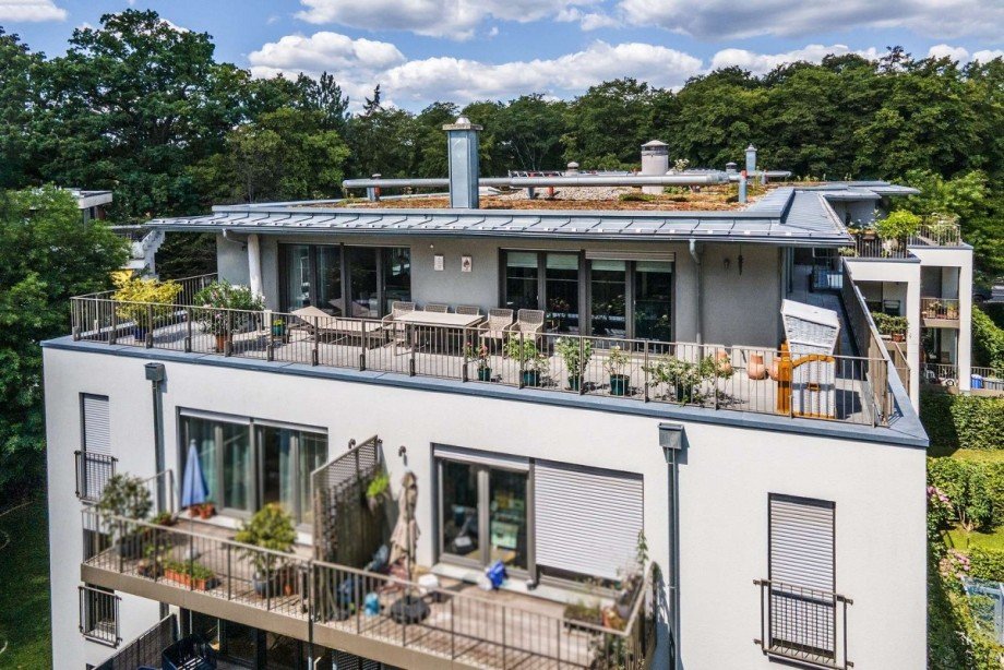 Blick zur Penthousewohnung Renditeobjekt M�nchen