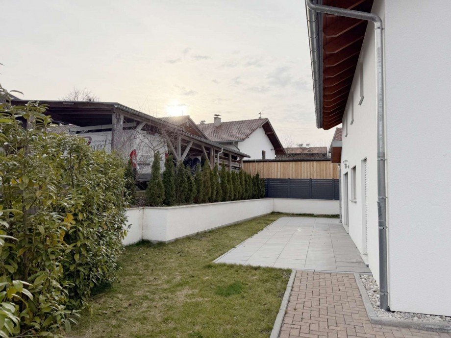 Blick nach Westen Einfamilienhaus Egling