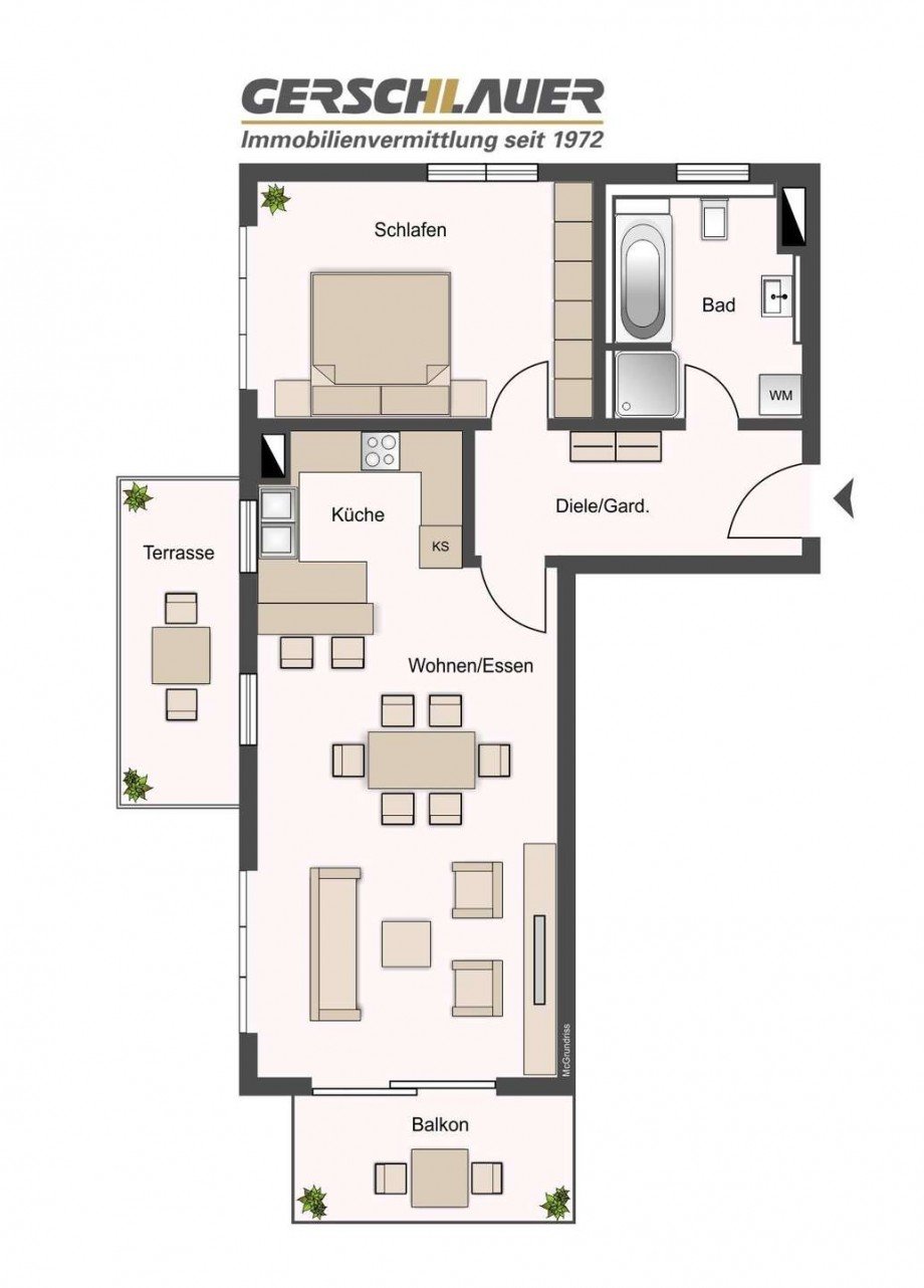 Grundriss Etagenwohnung M�nchen