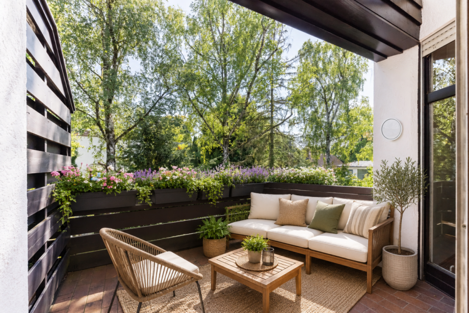 Balkon Staging Dachgeschosswohnung M�nchen