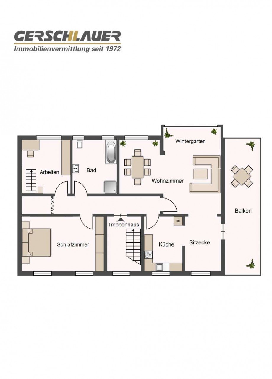 Grundriss Obergeschoss Zweifamilienhaus Vaterstetten
