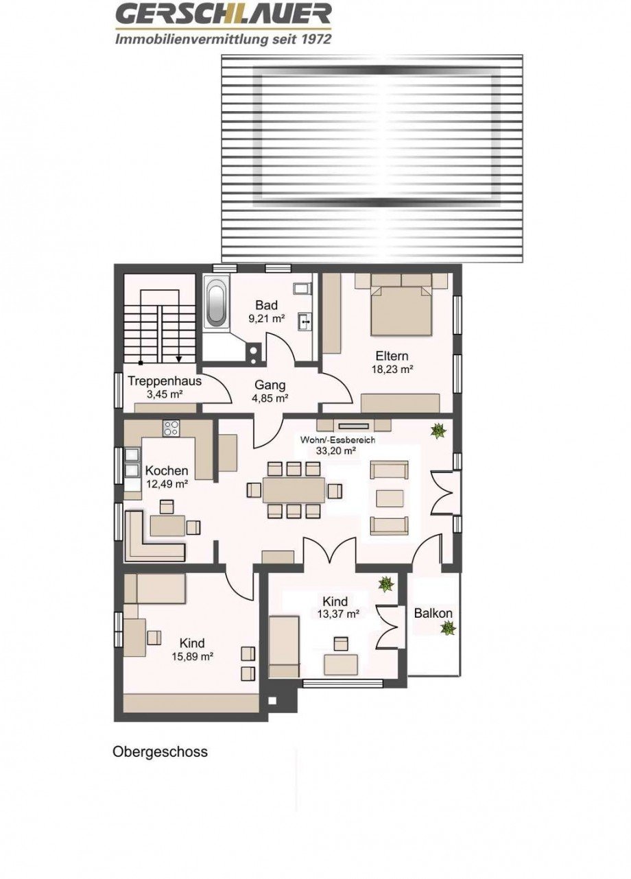 Obergeschoss Zweifamilienhaus 83371 Traunreut