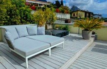 Lounge auf der Dachterrasse Verkauft: Traumhafte 3-Zi.-Penthouse-Whg. mit Dachterrasse in Toscolano-Maderno am Gardasee