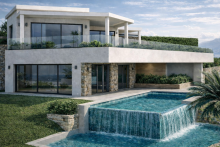 Moderne Villa mit Infinity-Pool in Hanglage Exklusive Villa mit Privat-Resort-Charakter in Bestlage am Gardasee